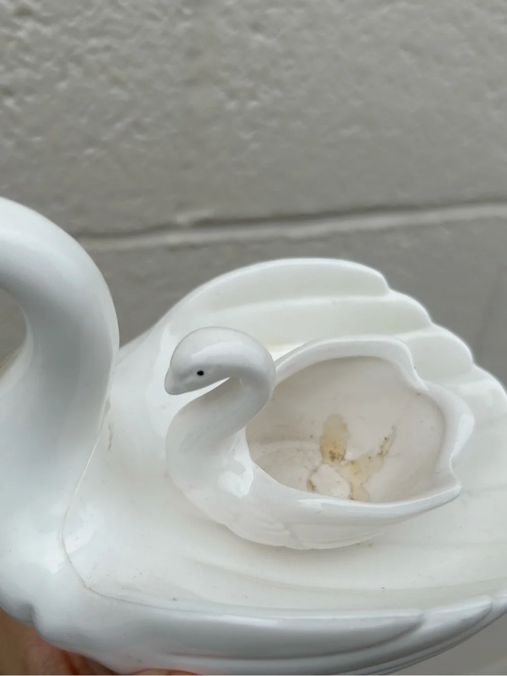 Vintage Classic White Swan Elegant Home Accent decor